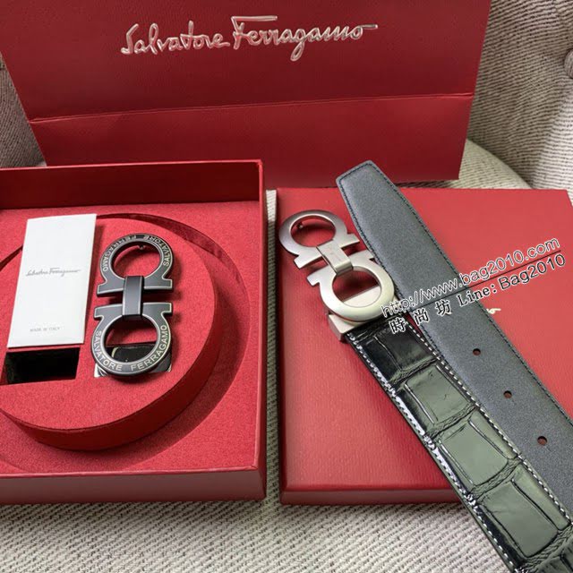 菲拉格慕男女士皮帶 Ferragamo雙扣高端禮盒腰帶  jjp2117